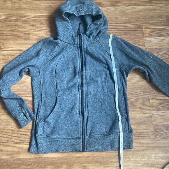 Lululemon scuba full zip hoodie Heather Gray Size 12 Sweatshirt - Picture 9 of 15